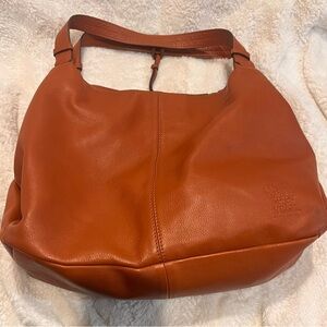 Vince Camuto Women's Tan Leather Shoulder Bag